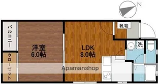 メゾン山一【405号室】の間取り