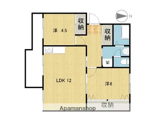 BLUE SKY ONE明野1番館【404号室】の間取り