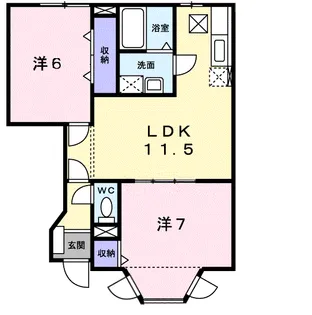 エスポアール Ⅲ【1階】の間取り