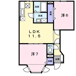 エスポアール Ⅲ【1階】の間取り