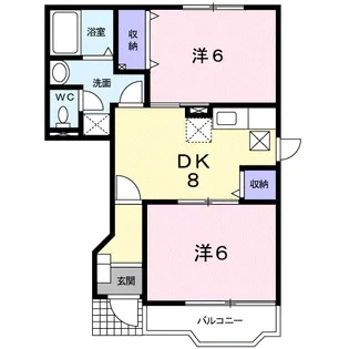 ヴィーブルS12【1階】の間取り