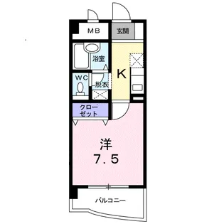 CITY LIFE KAKU【4階】の間取り