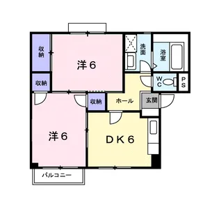 サンハイムB【2階】の間取り