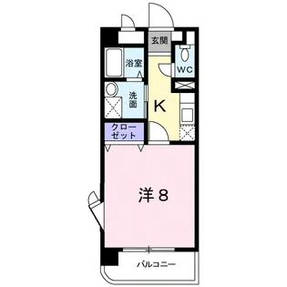 GRACIOSO高松【3階】の間取り