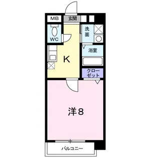 1Kの間取り画像