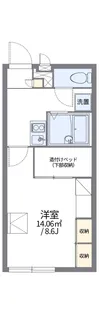レオパレスフィオーレ【2階】の間取り