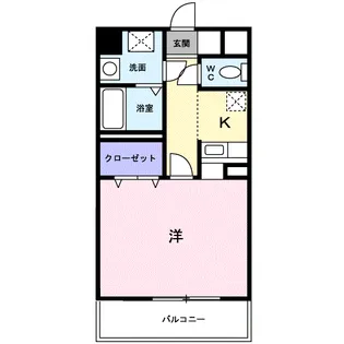エルグレイス大手【4階】の間取り