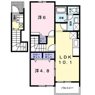 サンリット G【2階】の間取り