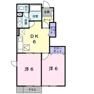 トゥモロー.A【1階】の間取り