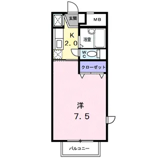パークサイド素川【2階】の間取り
