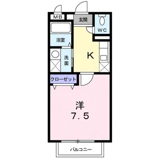 エスポアール Ⅰ【2階】の間取り