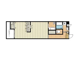 VINTAGE中津留【306号室】の間取り