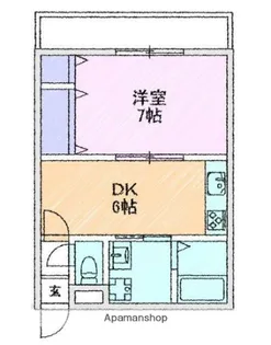 コファネット【101号室】の間取り