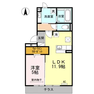 ポペット中島Ⅱ【1階】の間取り