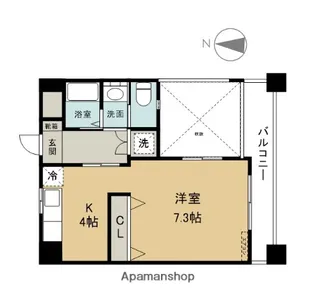 アメニックス大手町【302号室】の間取り