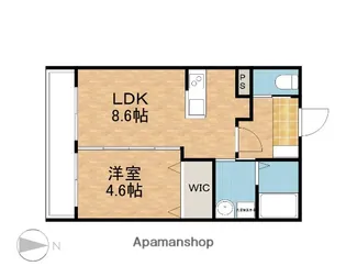 MARIA金池南【305号室】の間取り
