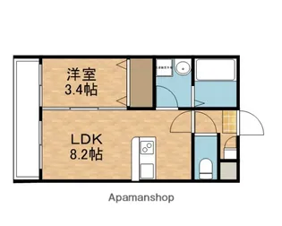 アビィターレ大石【1階】の間取り