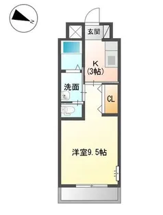 ベルモンターニュ【00202号室】の間取り