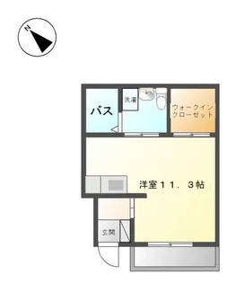 サンハイツ 奈良【00102号室】の間取り