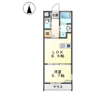シャルム【1階】の間取り