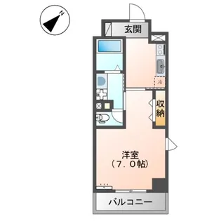 アンゼリカ【00602号室】の間取り