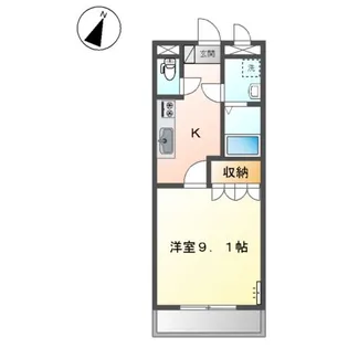 アンド ・ ユー大道【2階】の間取り
