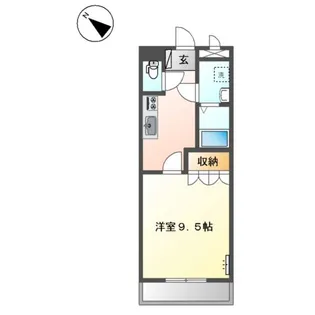 グランヴェルデ 月平【00207号室】の間取り