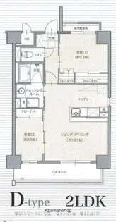 プレミアム・ラグ勢家【801号室】の間取り