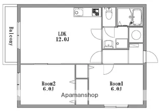 サザンヴィラ【102号室】の間取り