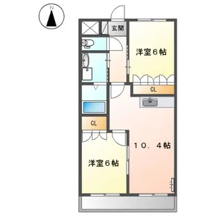ウィル ヴィラージュ【1階】の間取り