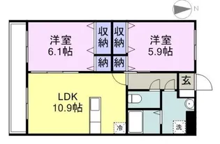 エクレールⅢ【1階】の間取り