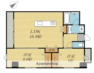 セントリア大分駅前【7階】の間取り