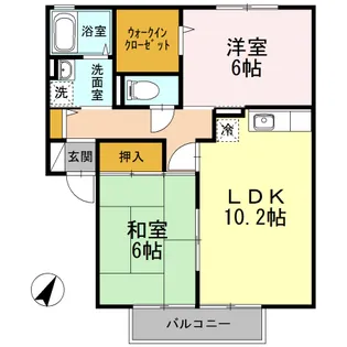 プリマヴェーラETO Ⅱ【2階】の間取り