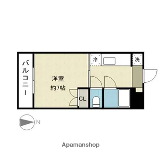 AVANZARE新川西【107号室】の間取り
