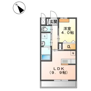 アフロディーテ【00103号室】の間取り