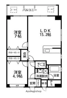 アルバクレスタ城崎【6階】の間取り