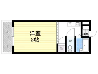 フラワーレジデンス【306号室】の間取り