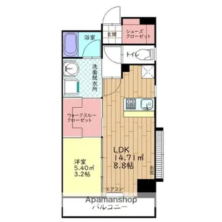 ビュークレスト大分駅南【502号室】の間取り