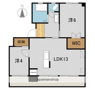 LEAF【105号室】の間取り