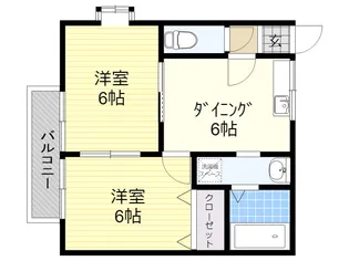 フォーブル安部Ⅲ【1階】の間取り