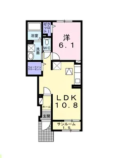 アナザースカイ 31【1階】の間取り