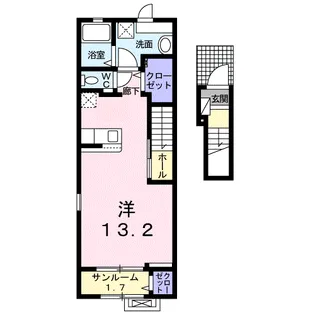 アヴェニューⅢ【2階】の間取り