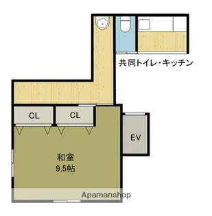 1Kの間取り画像