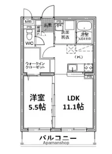 ロイヤルレジデンスK2【405号室】の間取り