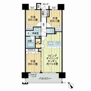 MJR大分ブランシエラ【14階】の間取り