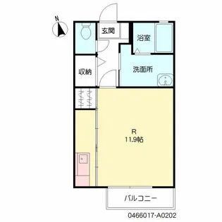 ディアスSAWADA Ⅱ【202号室】の間取り