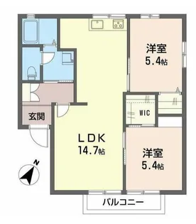 プレステージ Ⅱ【202号室】の間取り