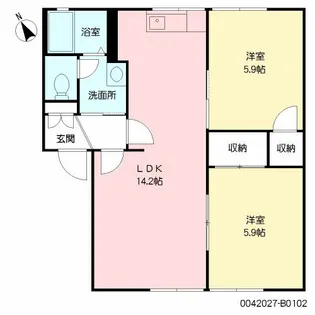 コンフォール志村 B棟【1階】の間取り