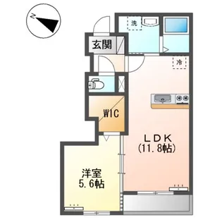 クラシオンK【102号室】の間取り