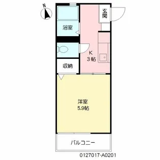 ジュネスコート A棟【2階】の間取り